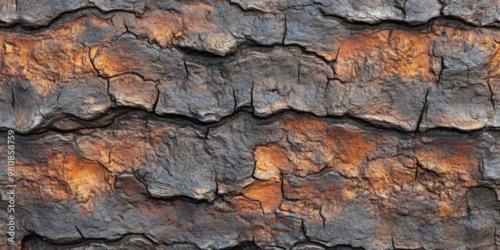Close-up of textured, charred wood with cracks and varying shades of brown and black. Close-up of textured, charred wood with cracks and varying shades of brown and black.