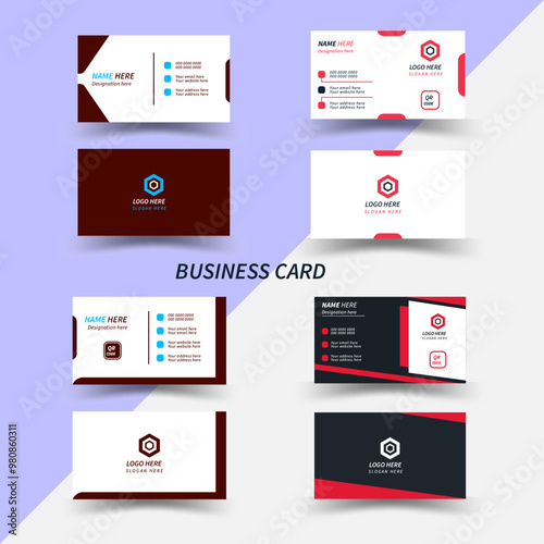 Business card design template, Clean professional business card template, visiting card, business card template. business card bundle,
