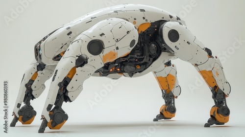 A futuristic robotic creature designed for mobility and agility.