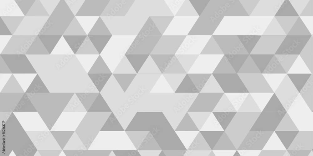 Obraz premium Polygonal Mosaic Background. grey and white abstract mosaic seamless pattern. Vector crack background. Endless texture. Gray Geometric Retro tiles pattern Fabric vintage print, vector illustration. 