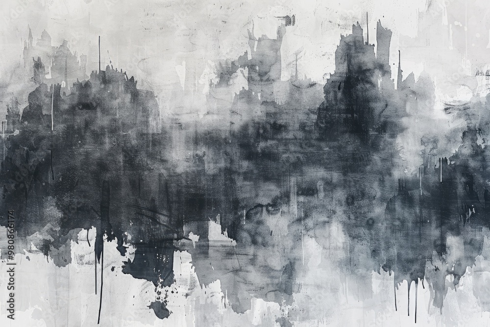 Obraz premium Abstract, grunge background with dark and white tones. Perfect for adding texture and depth to website designs or social media posts.