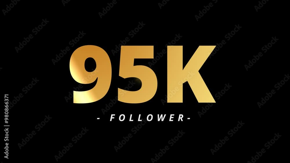 95k Follower Golden Text And Fire Work Animation 95k Follower Golden Text And Fire Work Animation
