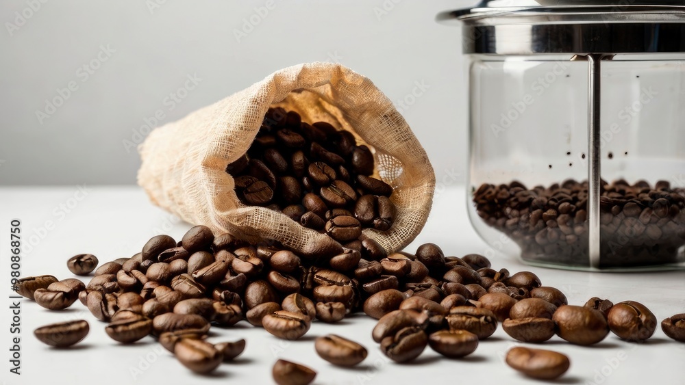 coffee beans and grinder coffee beans and grinder