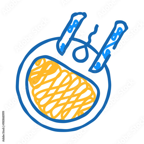artificial insemination doodle icon sketch vector. artificial insemination sign. isolated symbol illustration