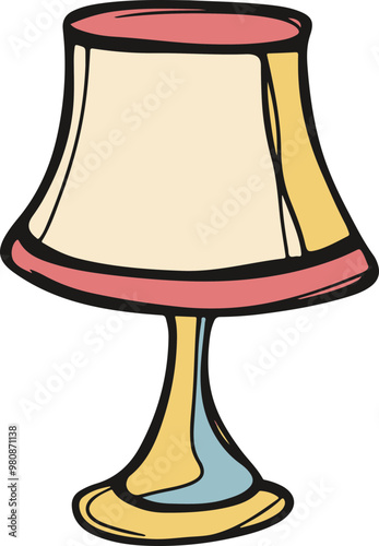 Colorful Vector Table Lamp Design