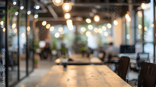 Wallpaper Mural Abstract blurred office interior room Torontodigital.ca