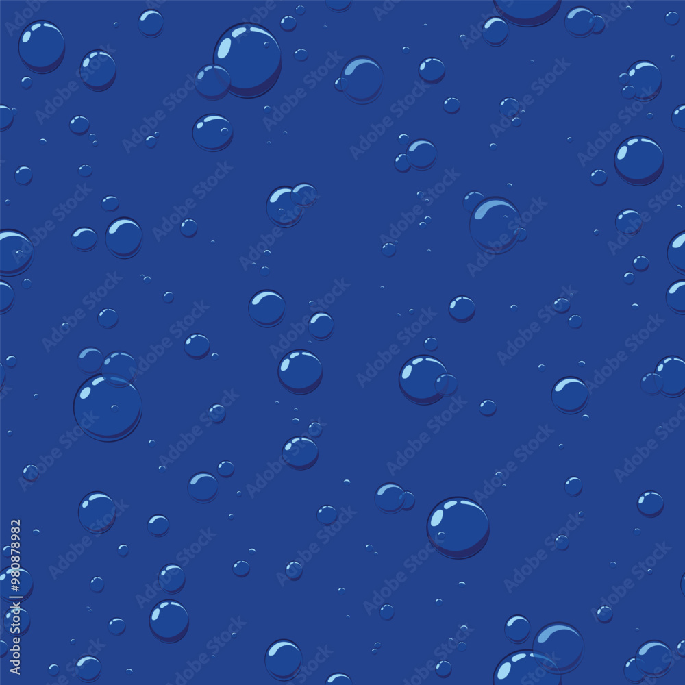 Seamless texture depicting air bubbles in water Seamless texture depicting air bubbles in water