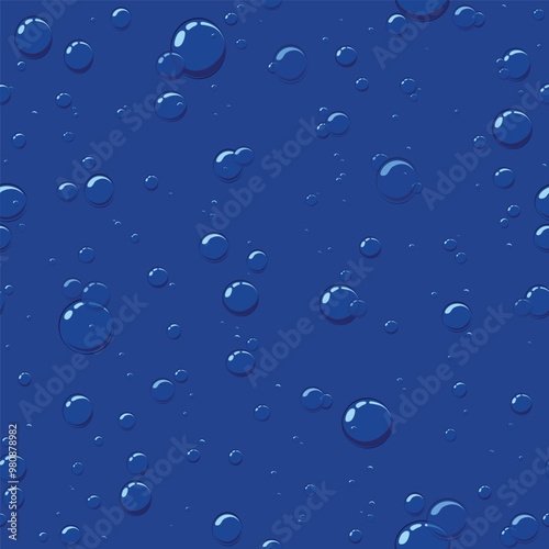 Seamless texture depicting air bubbles in water
