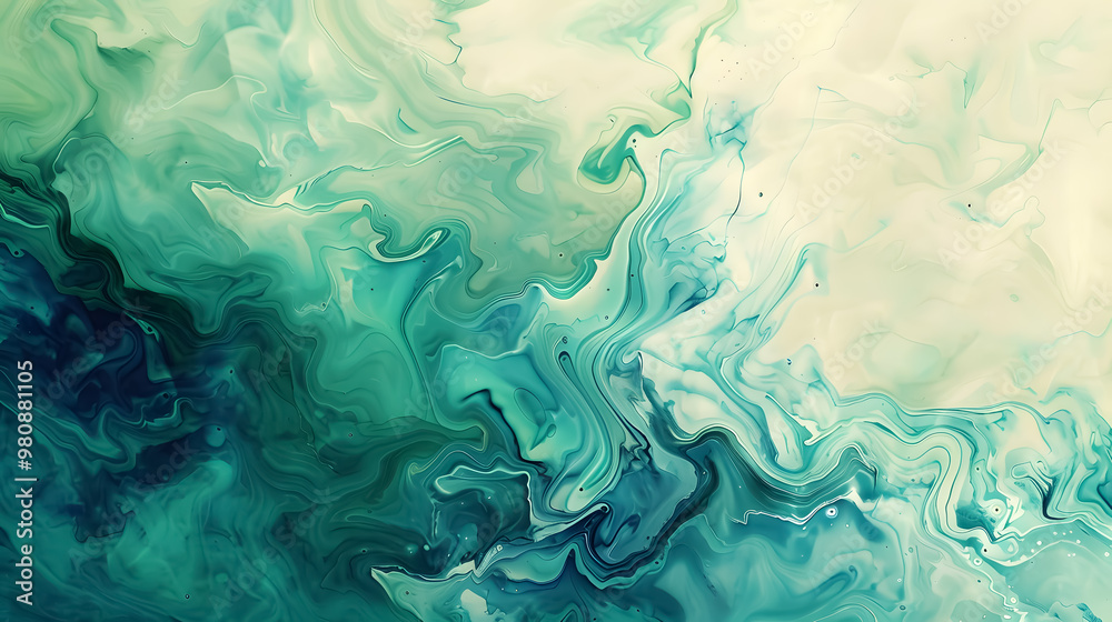 Abstract watercolor paint background with teal blue and green liquid fluid texture for banners Abstract watercolor paint background with teal blue and green liquid fluid texture for banners