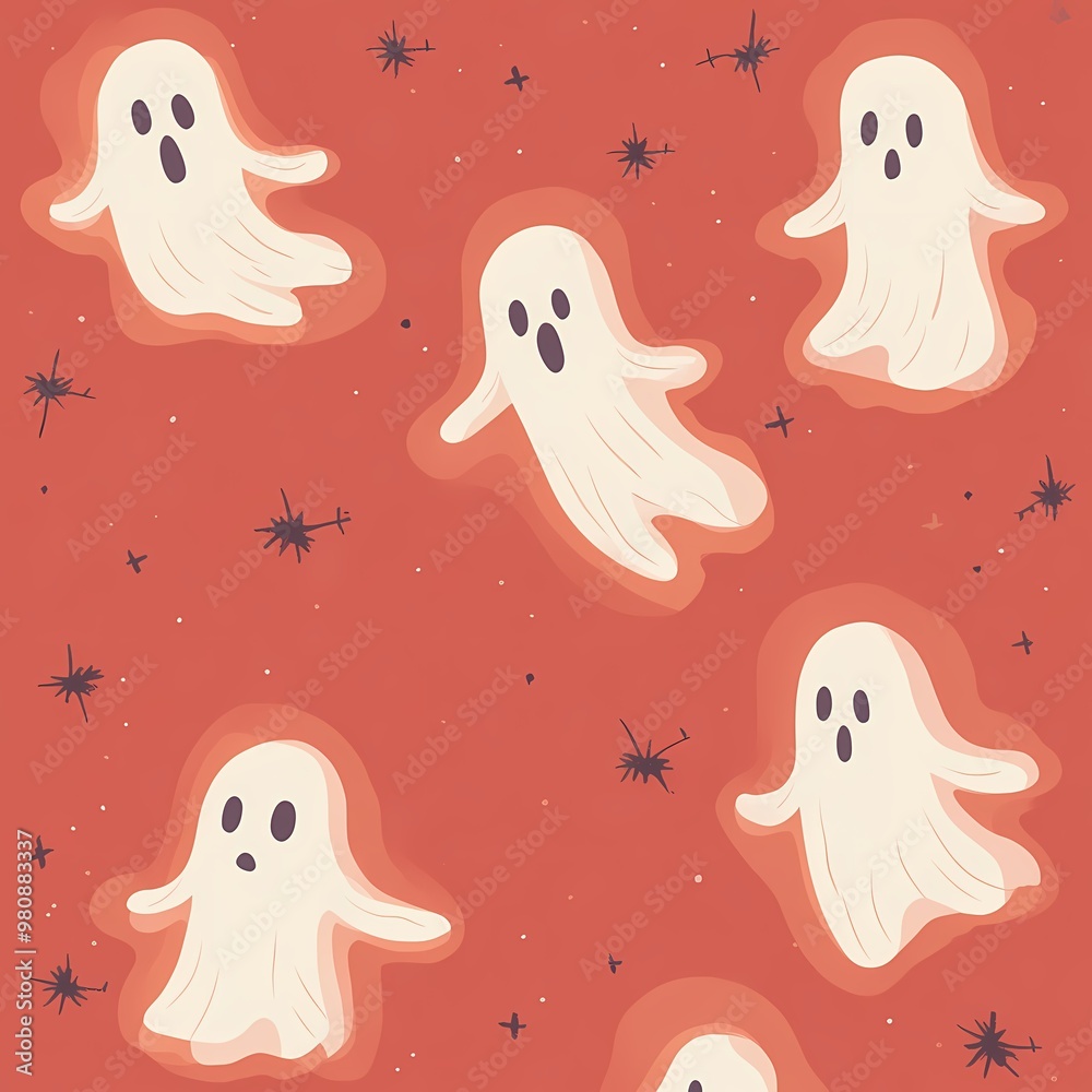 Modern Minimalist Halloween Background with Subtle Ghost Patterns in Soft Colors for Influencer Story Templates Modern Minimalist Halloween Background with Subtle Ghost Patterns in Soft Colors for Influencer Story Templates