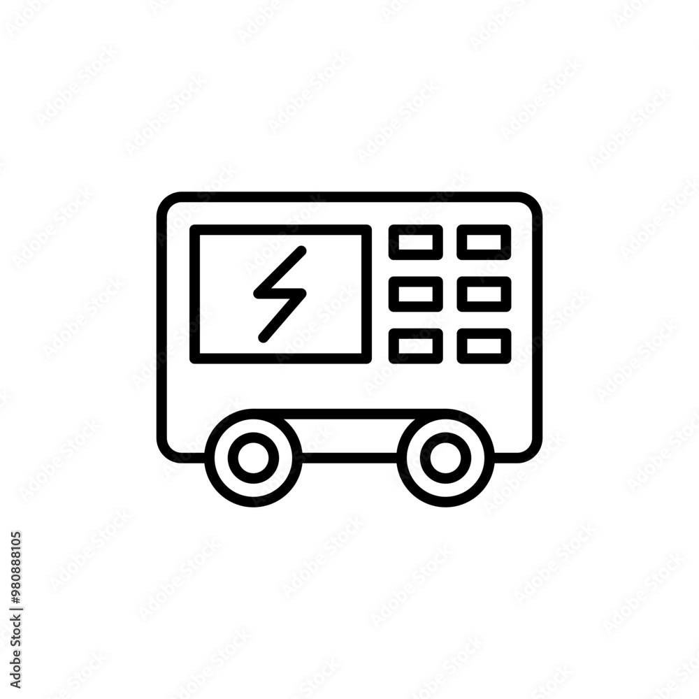 Generator outline icons, minimalist vector illustration ,simple transparent graphic element .Isolated on white background Generator outline icons, minimalist vector illustration ,simple transparent graphic element .Isolated on white background
