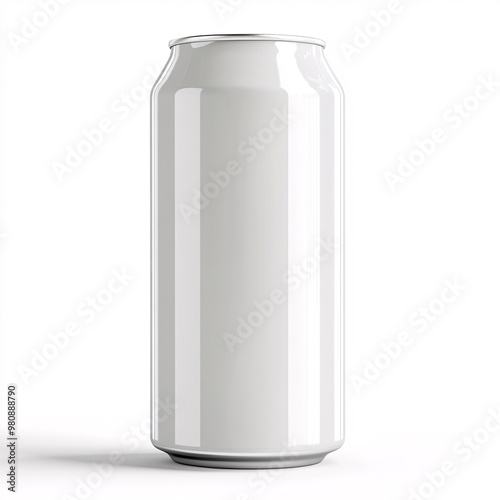 Can of fresh soda with water drops on background, aluminum cans closeup 