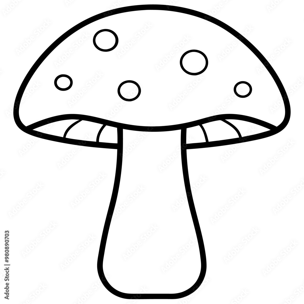 boletus outline coloring book page line art drawing boletus outline coloring book page line art drawing