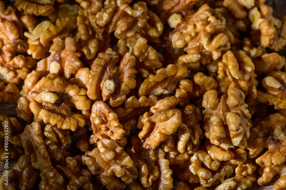 walnuts kernels as background Close up walnuts kernels as background Close up