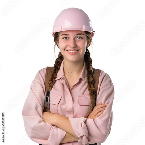 portrait of female worker