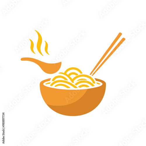 Vector ramen illustration design
