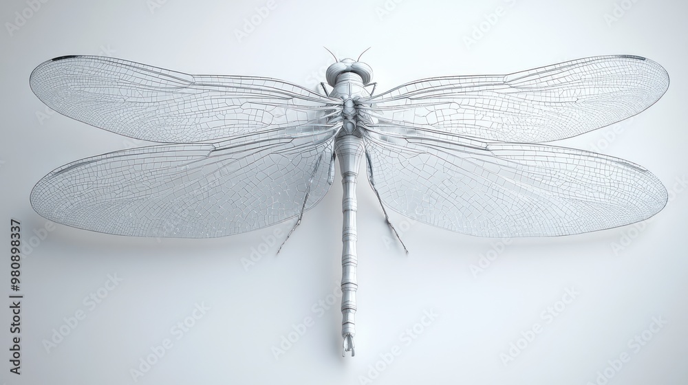 A detailed illustration of a dragonfly showcasing its wings and body. A detailed illustration of a dragonfly showcasing its wings and body.