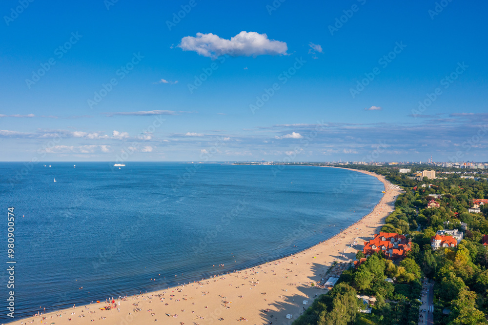 Beautiful summer scenery of Sopot on the Baltic Sea, Poland. Beautiful summer scenery of Sopot on the Baltic Sea, Poland.