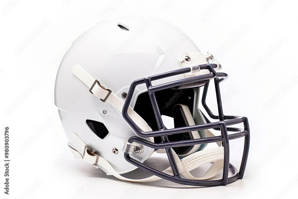 American football helmet sports white. American football helmet sports white.