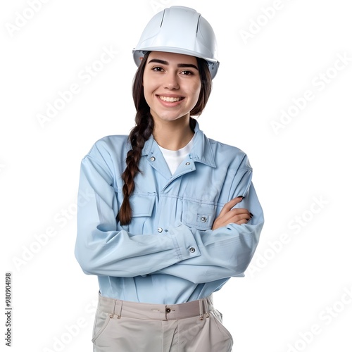 female construction worker