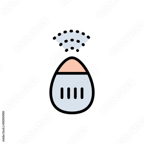 Humidifier Device color Icon. Electronic Appliance Air Purifier Concept Pictogram. Ventilation Technology Illustration