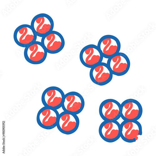staphylococcus aureus doodle icon sketch vector. staphylococcus aureus sign. isolated symbol illustration
