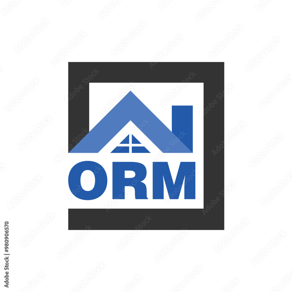 ORM letter logo design on white background. ORM logo. ORM creative initials letter Monogram logo icon concept. ORM letter design