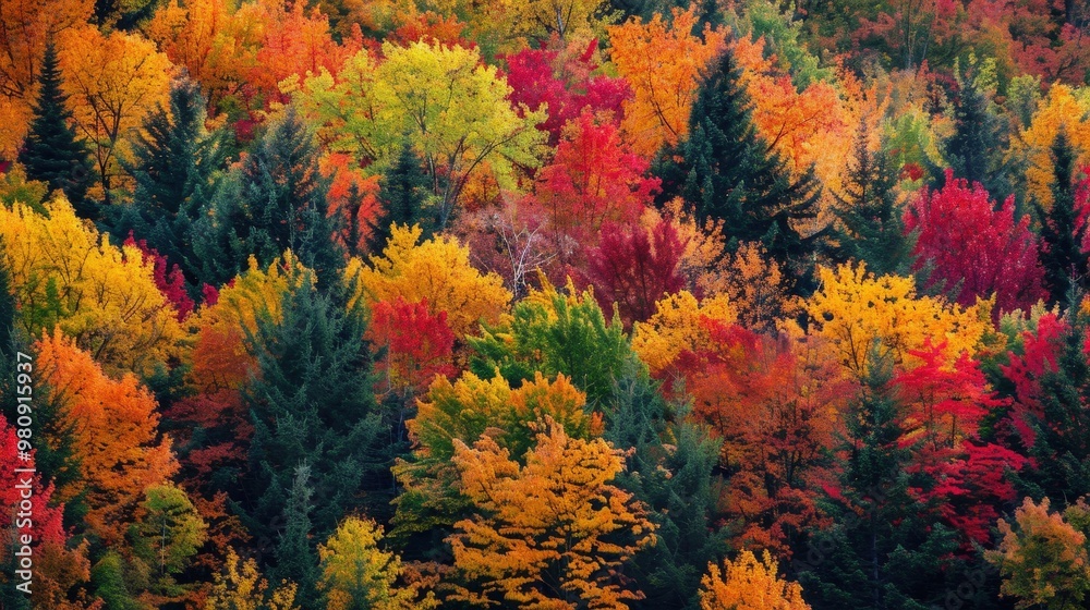 The changing colors of autumn foliage are due to the breakdown of chlorophyll, revealing the pigments responsible for the reds, oranges, and yellows. The changing colors of autumn foliage are due to the breakdown of chlorophyll, revealing the pigments responsible for the reds, oranges, and yellows.