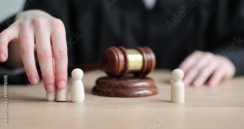 Disputes about raising children in divorce. Court judge decided to leave children with mother
