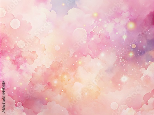 Delicate pink hues blend seamlessly in a soft watercolor background featuring fluid gradients, ideal for adding a subtle, artistic flair to various design projects.