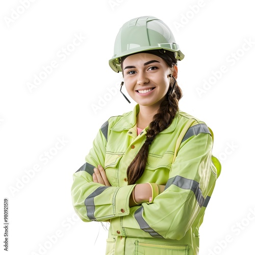 female construction worker 