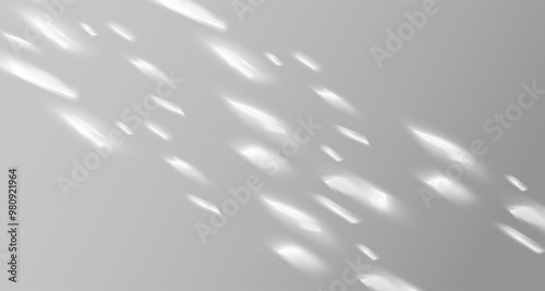 Glare from the sun's rays on the wall. Soft overlay of natural light. Abstract background for product presentation.Natural light layout.