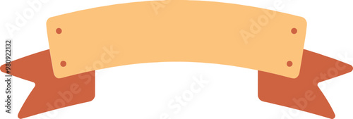 리본 배너 클립아트 일러스트레이션