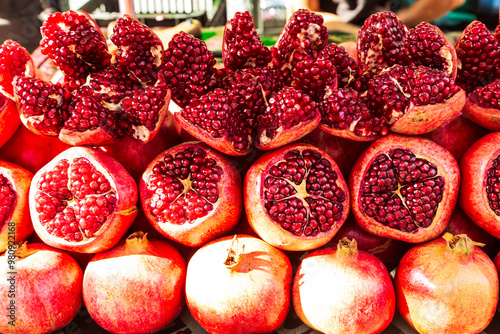 Pomegranate at the bazar or market in Baghdad, Iraq