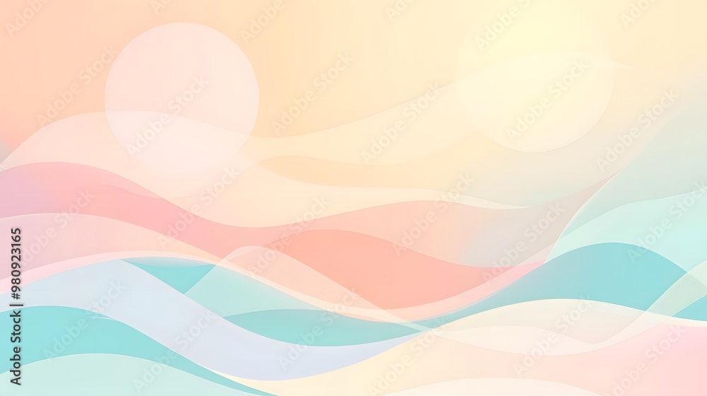Fototapeta premium Abstract Geometric Pastel Background