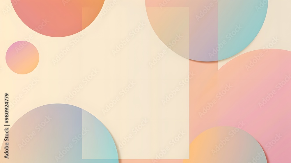 Obraz premium Creative Pastel Geometric Art