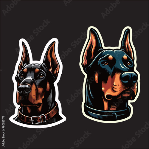 Doberman Dog Vector