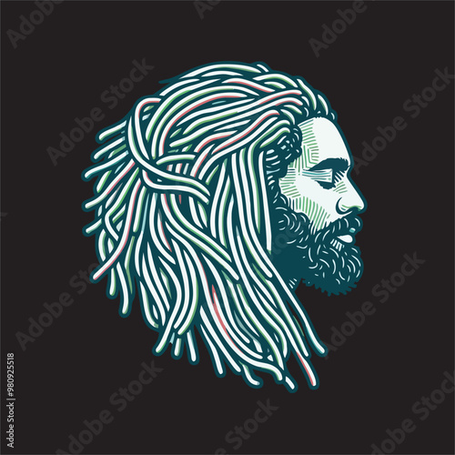 Dreadlock people vector