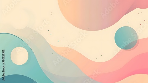 Wallpaper Mural Abstract Pastel Geometric Art Torontodigital.ca