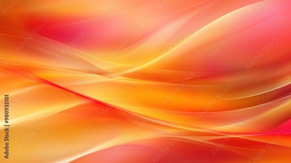 Vibrant waves of orange and pink blend seamlessly in a mesmerizing abstract background design Vibrant waves of orange and pink blend seamlessly in a mesmerizing abstract background design