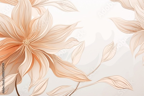 Botanical rustic flower backgrounds pattern art.