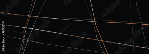 Granite Marble Background, Royal Black and white vain marble stone