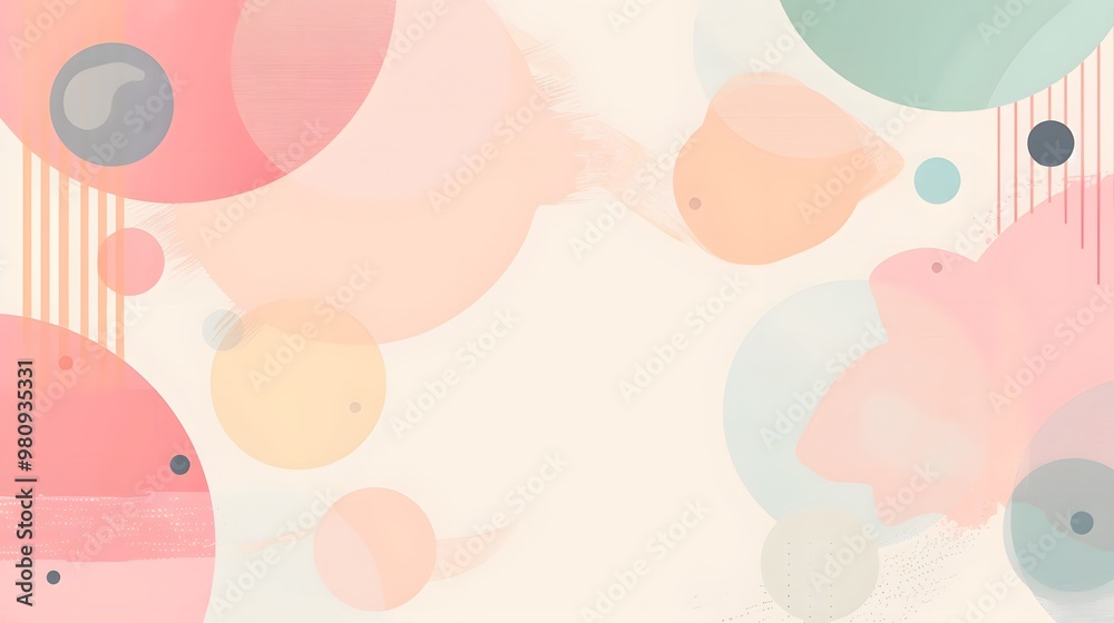 Abstract Minimalist Pastel Design Abstract Minimalist Pastel Design