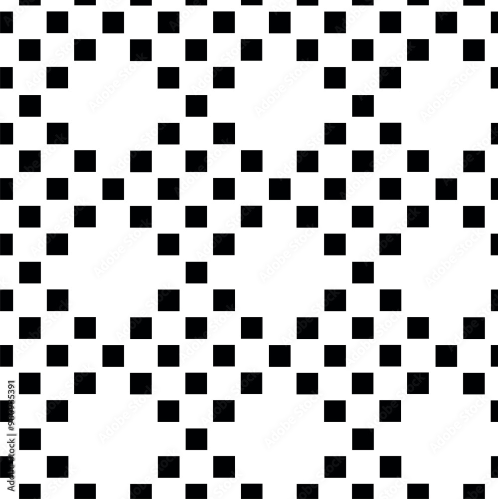 Fototapeta premium Abstract geometric pattern with crosses, stripes, lines. Seamless vector background. White and black ornament. Modern reticulated graphic design.