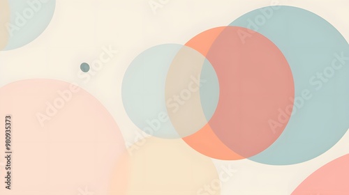 Wallpaper Mural Abstract Minimalist Pastel Design Torontodigital.ca
