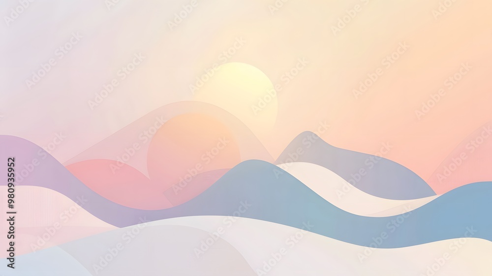 Subtle Geometric Pastel Background
