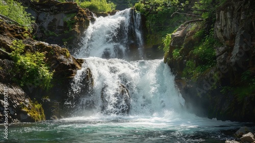 The power of a waterfall can be harnessed for scientific study and environmental monitoring.