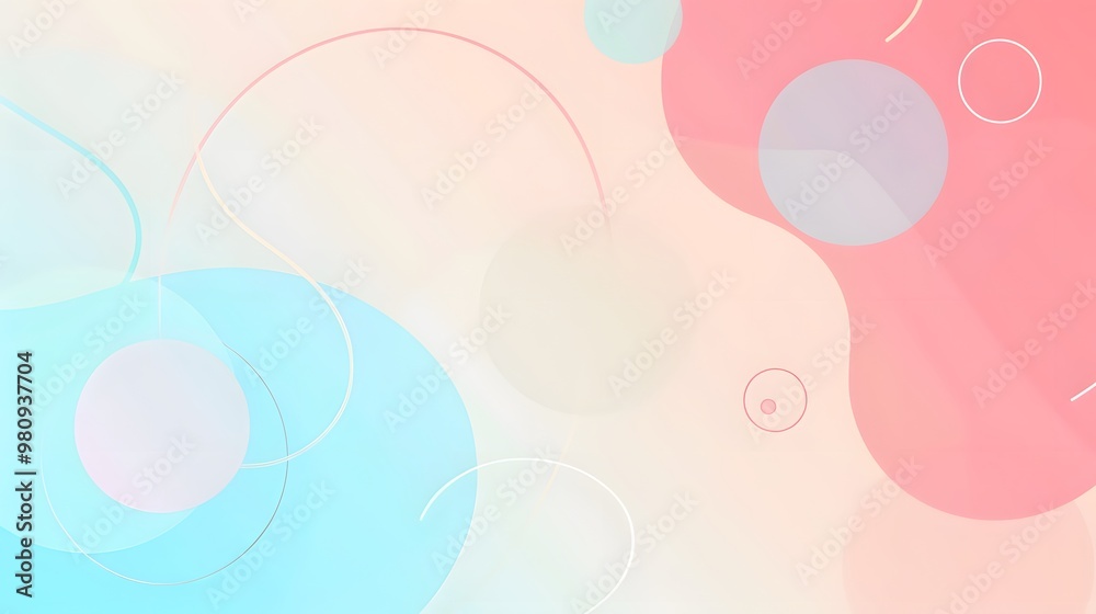 Soft Geometric Pastel Art Soft Geometric Pastel Art