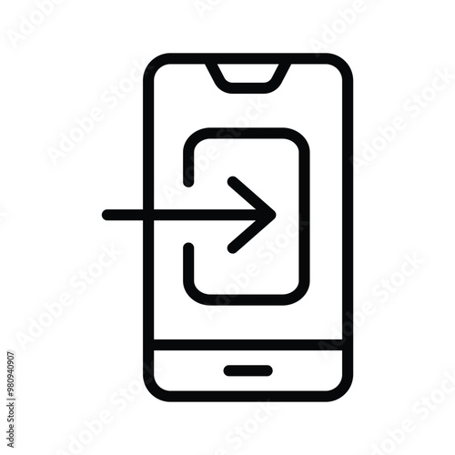 Stay connected with this smartphone icon for communication needs