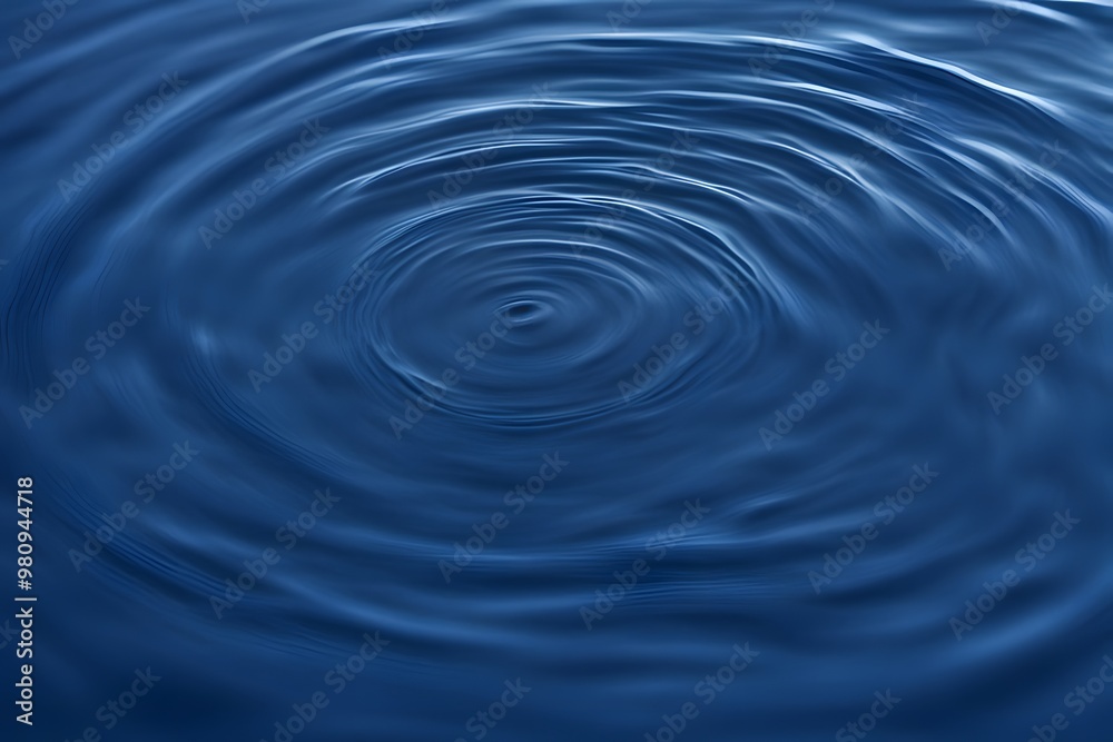 A deep sapphire blue water ripple with slow flowing ripples, AI Generated A deep sapphire blue water ripple with slow flowing ripples, AI Generated